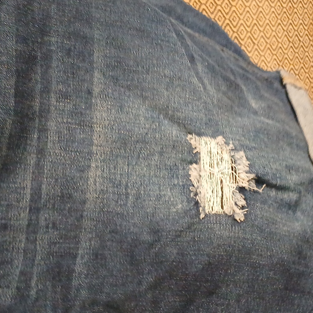 Women's Blue Jean Shorts - Picture 3 of 5